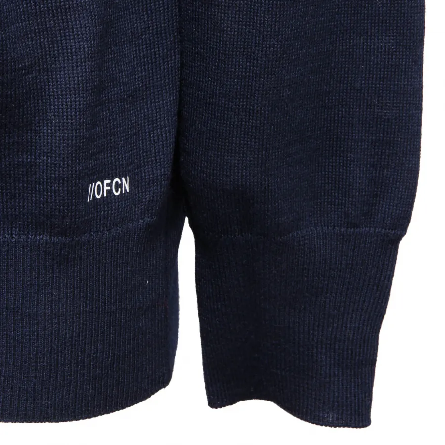 2237AM maglione uomo OFFICINA36 man wool blend sweater blue