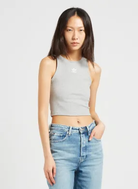  ADIDAS   Canotta corta scollo tondo in  misto cotone | Grigio