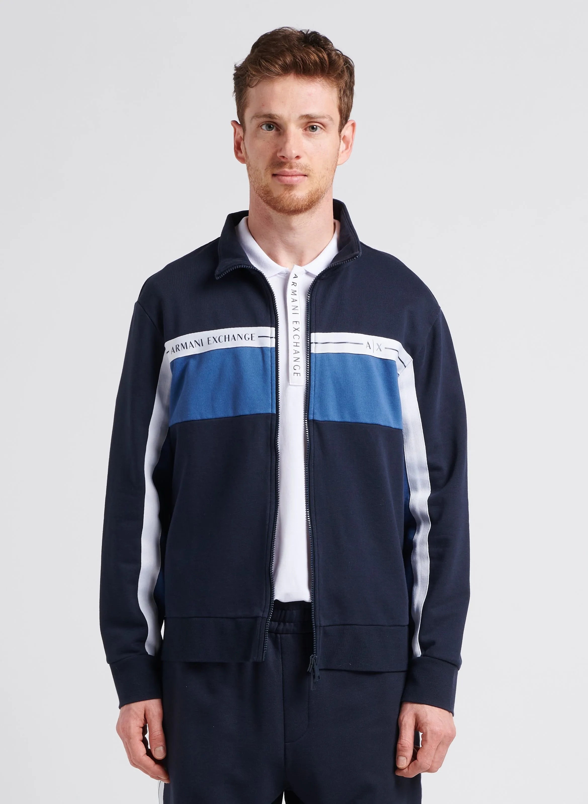  ARMANI EXCHANGE   Felpa a collo alto in misto cotone | Blu