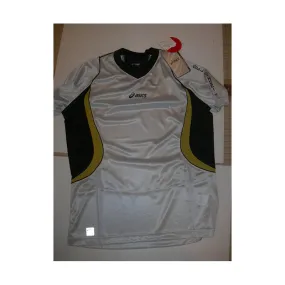 ASICS MAGLIA RUNNING UOMO KINSEY 4 ARGENTO NERO ART. 0897XG.S990