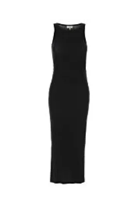 Black stretch cotton dress    