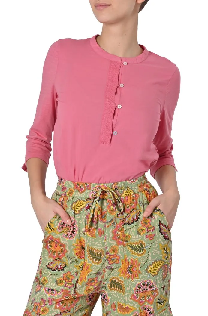 Blusa Ignacia in cotone biologico di Yerse