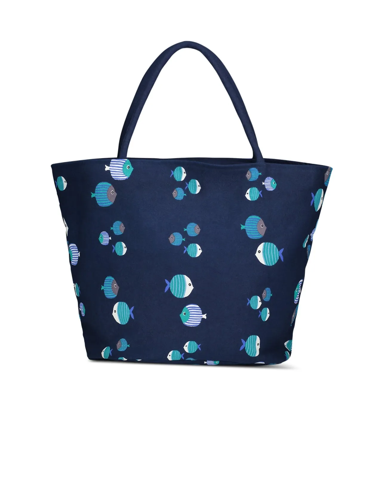 Borsa Camilla Stripe Fish blu