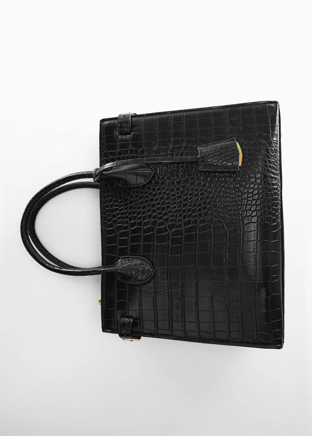 Borsa doppio manico effetto cocco