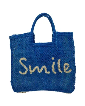 Borsa large Smile iuta blu