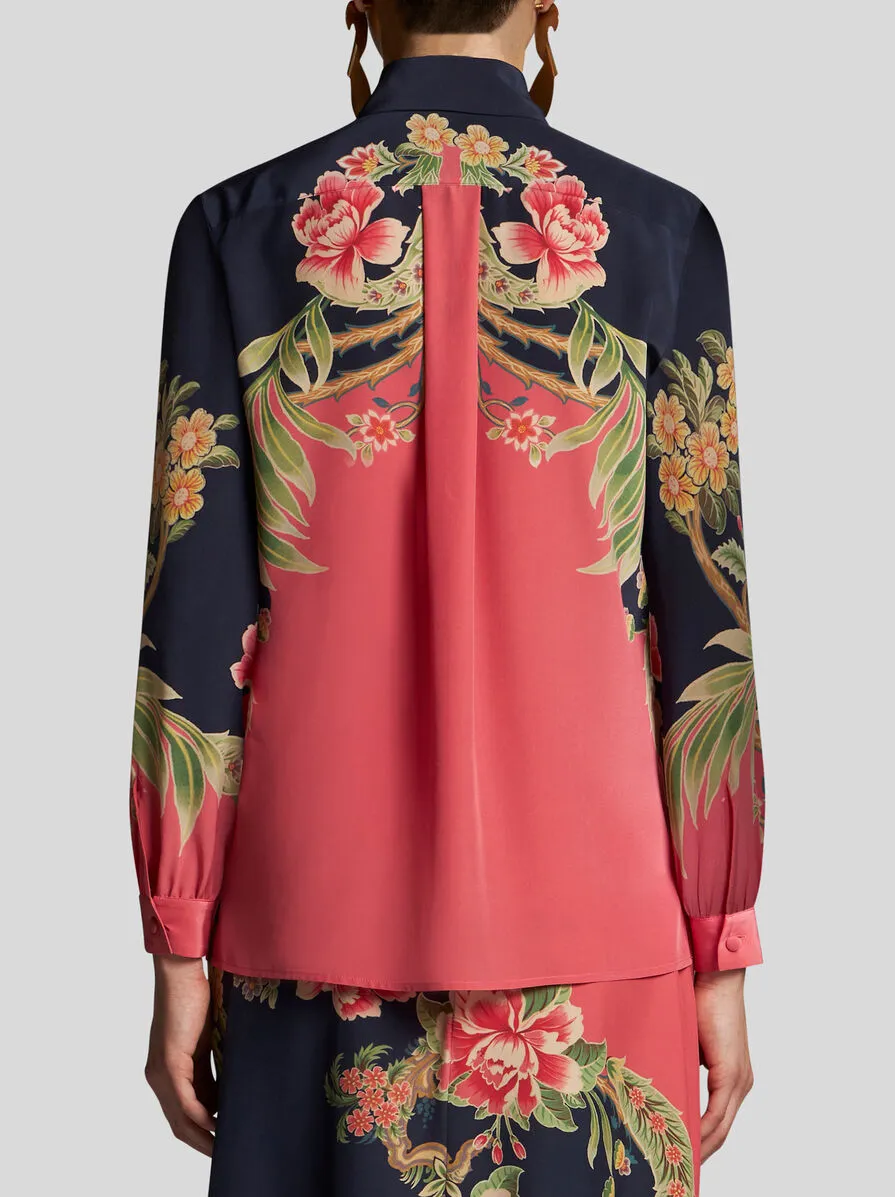 CAMICIA IN SETA CON STAMPA