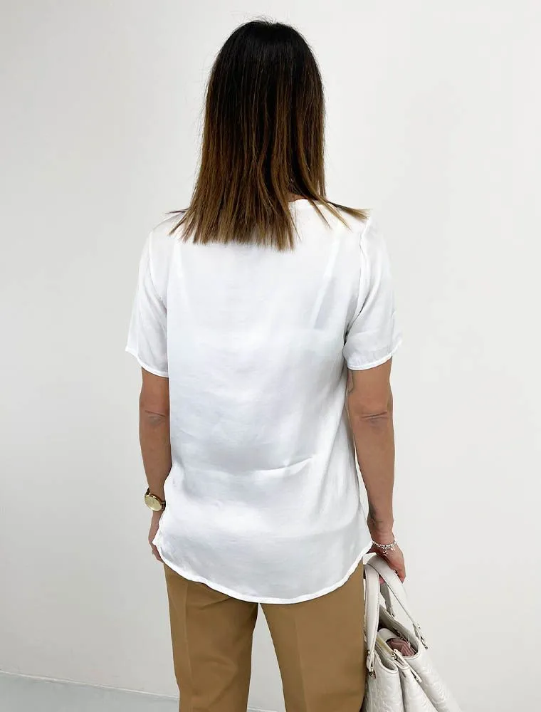 Camicia Manica Corta San Babila - Panna