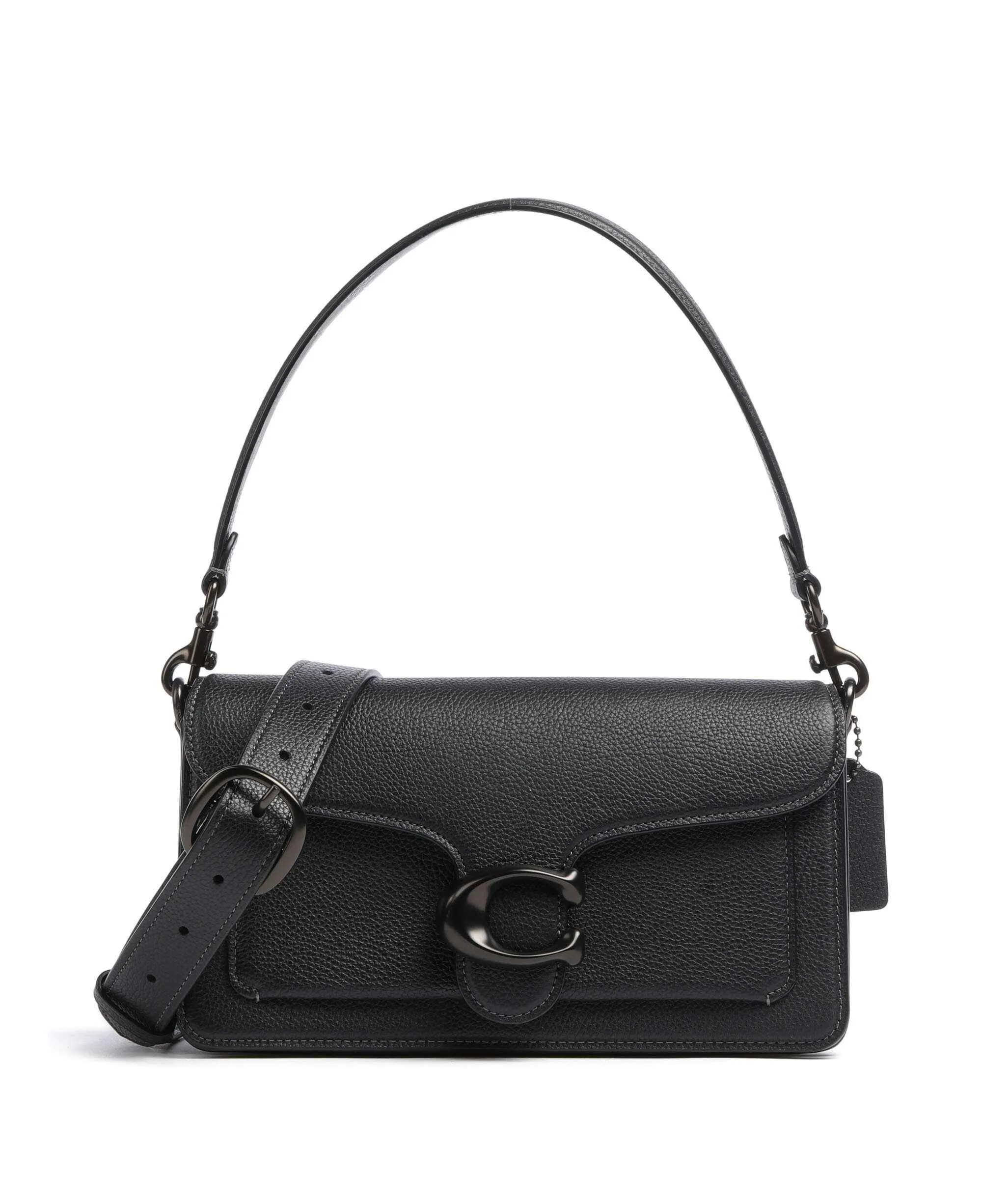  Coach Tabby 26 Borsa a spalla pelle granulata nero  