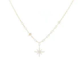 Collana Girocollo Con Stella in Argento