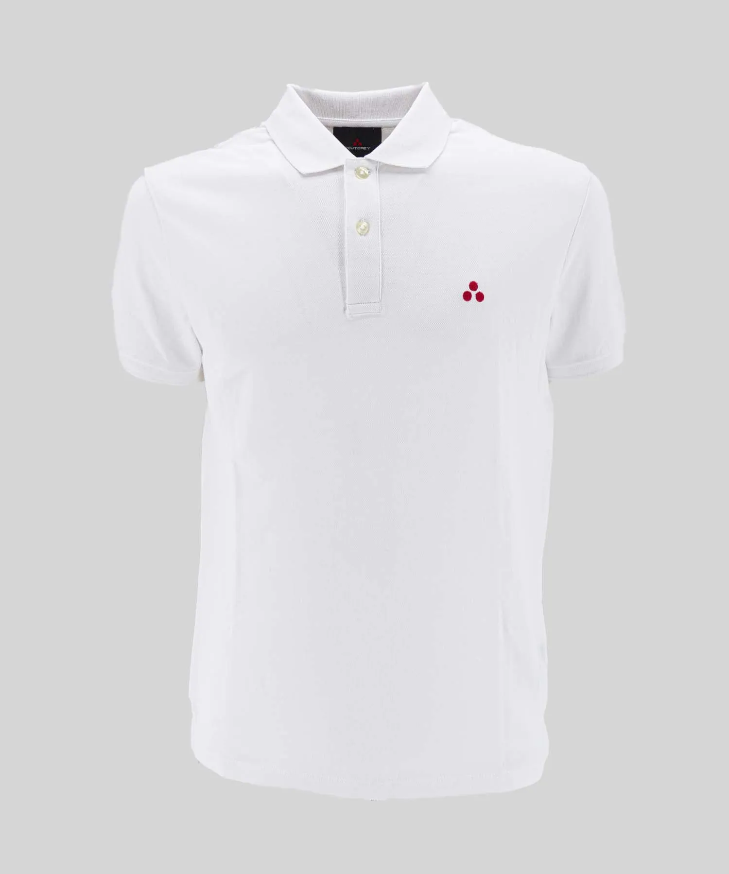 Cotton Piquet Polo / White