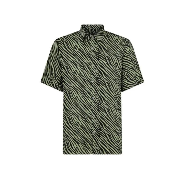 F**k Camicia Bowling Stampa Tigrata Multicolor