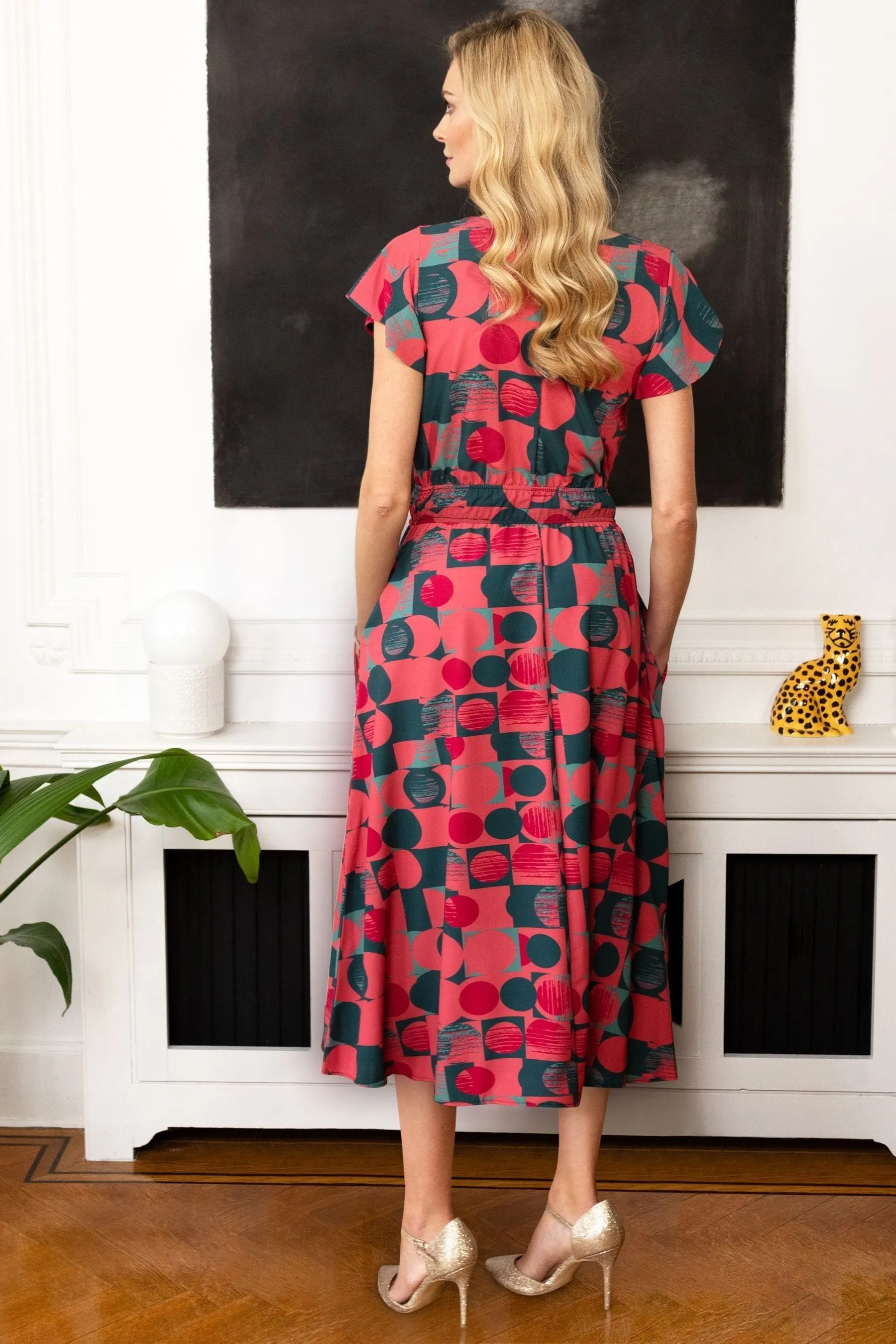 Hot Squash Petite - Arancione - Abito midi in chiffon
