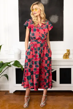Hot Squash Petite - Arancione - Abito midi in chiffon