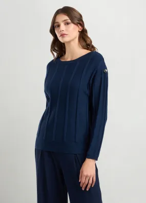 IWIE  Pullover misto viscosa jacquard donna