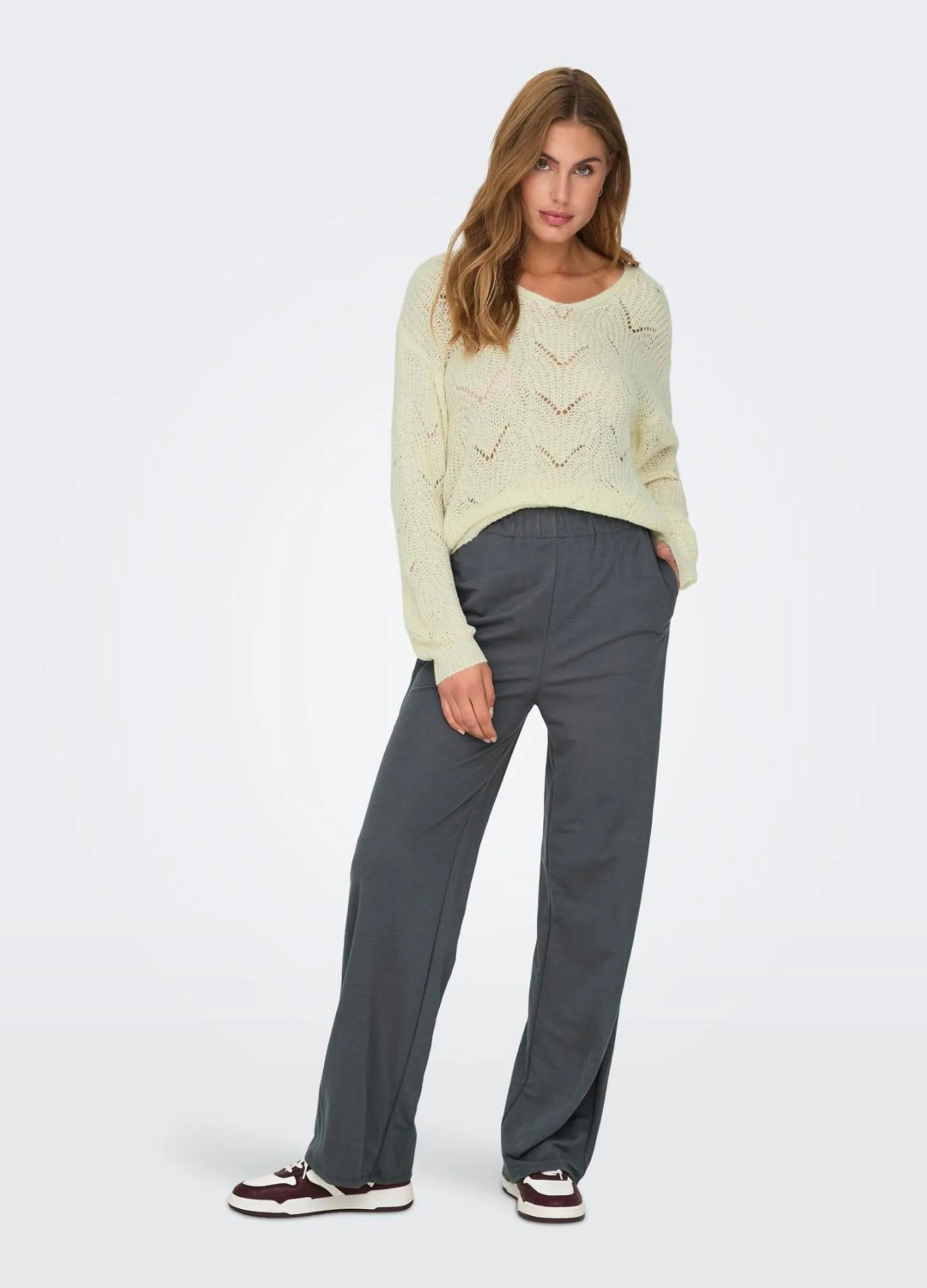 JDY  Pullover a maniche lunghe con scollo a V