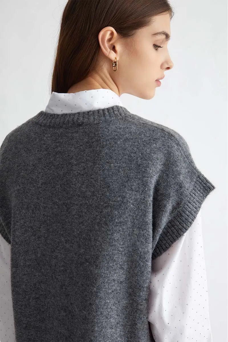 LIU JO MAGLIA SCOLLO V JEANSERIA