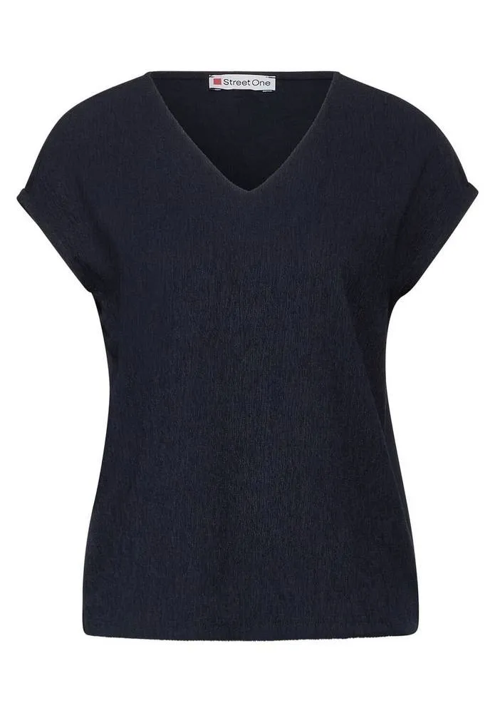 LTD QR Structure Mix V-neck - T-Shirt a Manica Corta