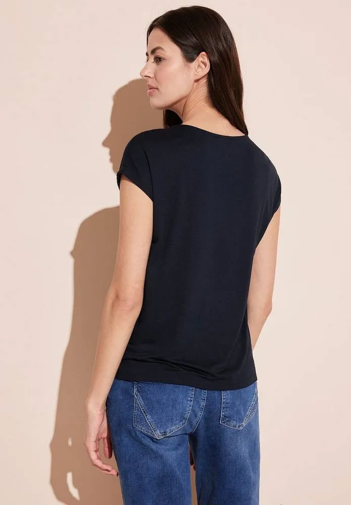 LTD QR Structure Mix V-neck - T-Shirt a Manica Corta