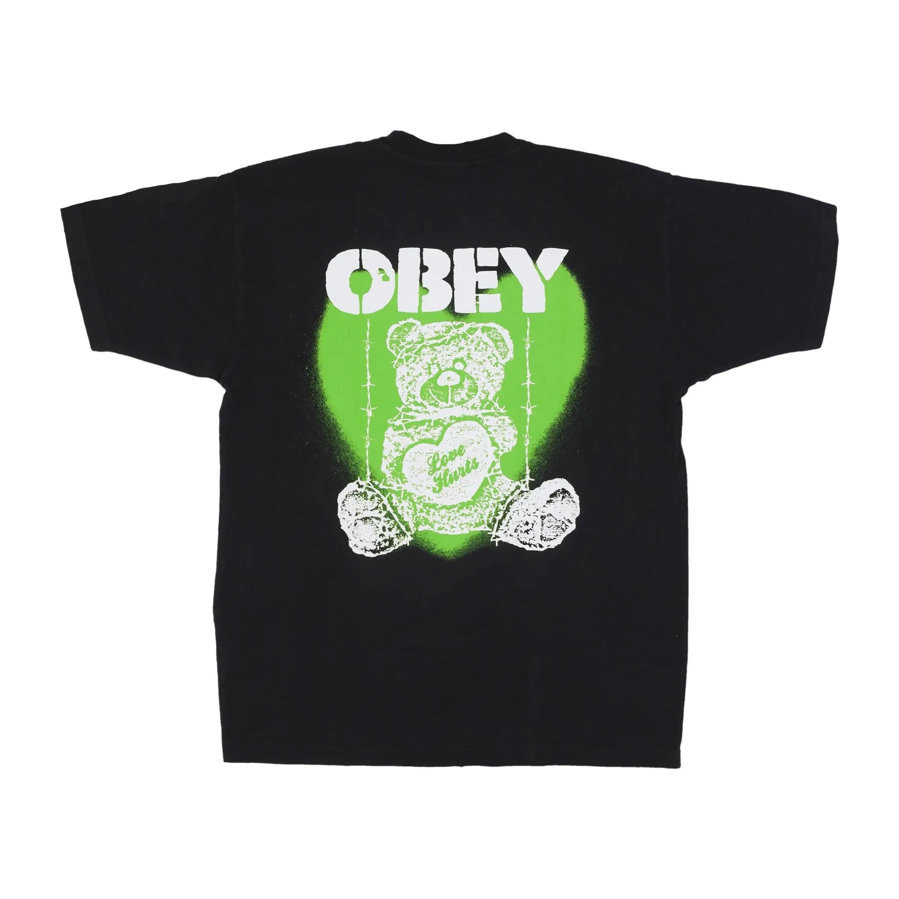 Maglietta Uomo Love Hurts Heavyweight Classic Box Tee Off Black