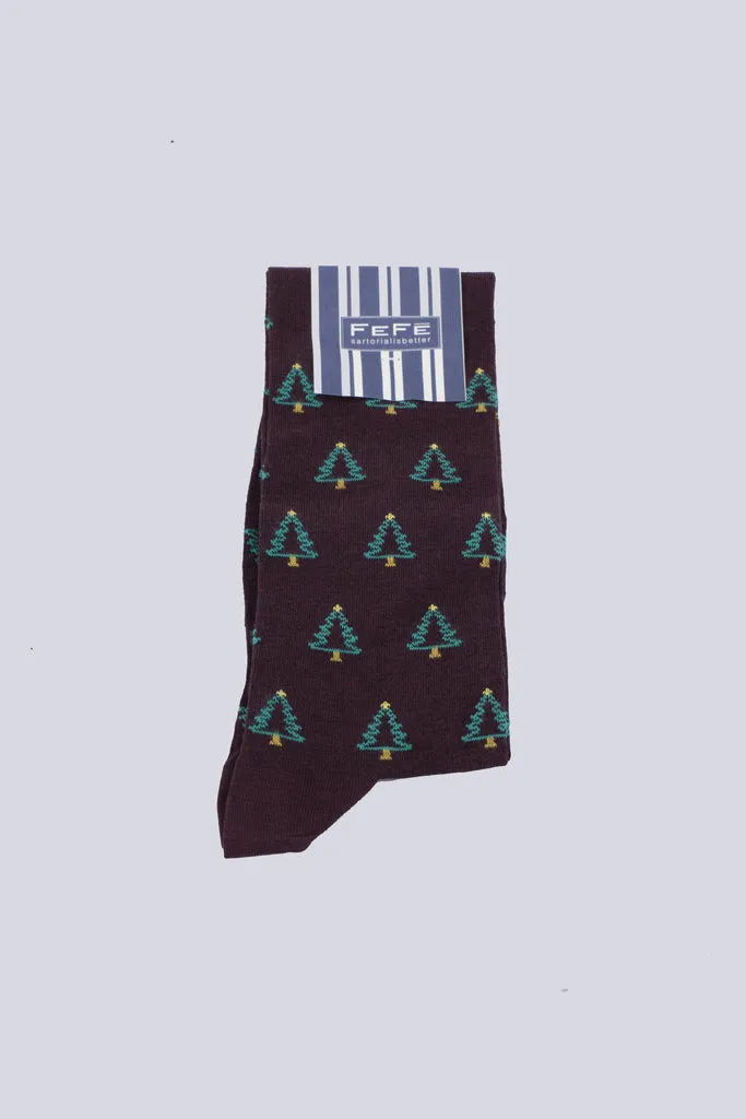 Men's Cotton Sock / Bordeaux