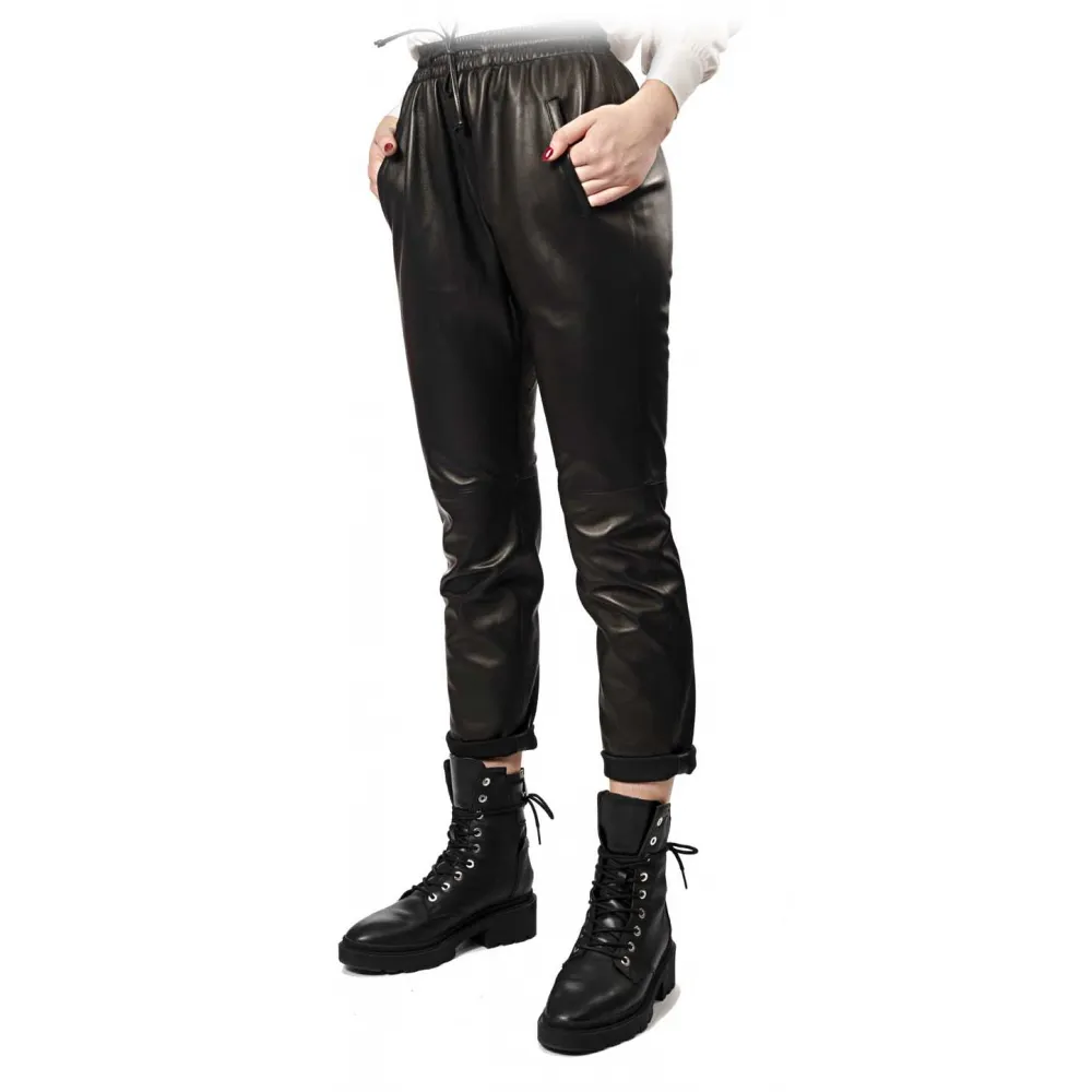 Noblesse Oblige - Monte-Carlo - Izpan - Nero - Pantaloni - Luxury Exclusive Collection