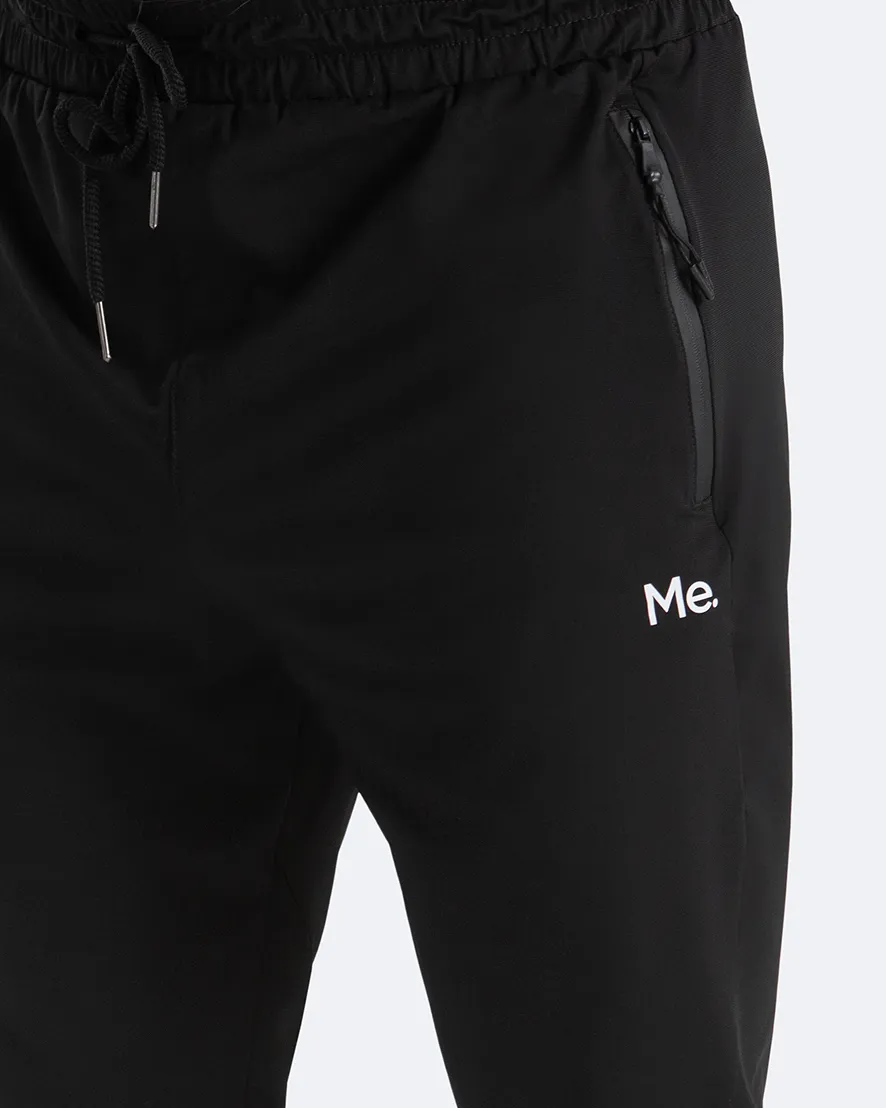 Pantaloni athleisure per jogging color nero intenso  