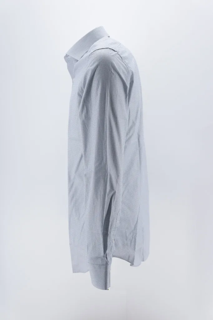 Patterned Cotton Shirt / White