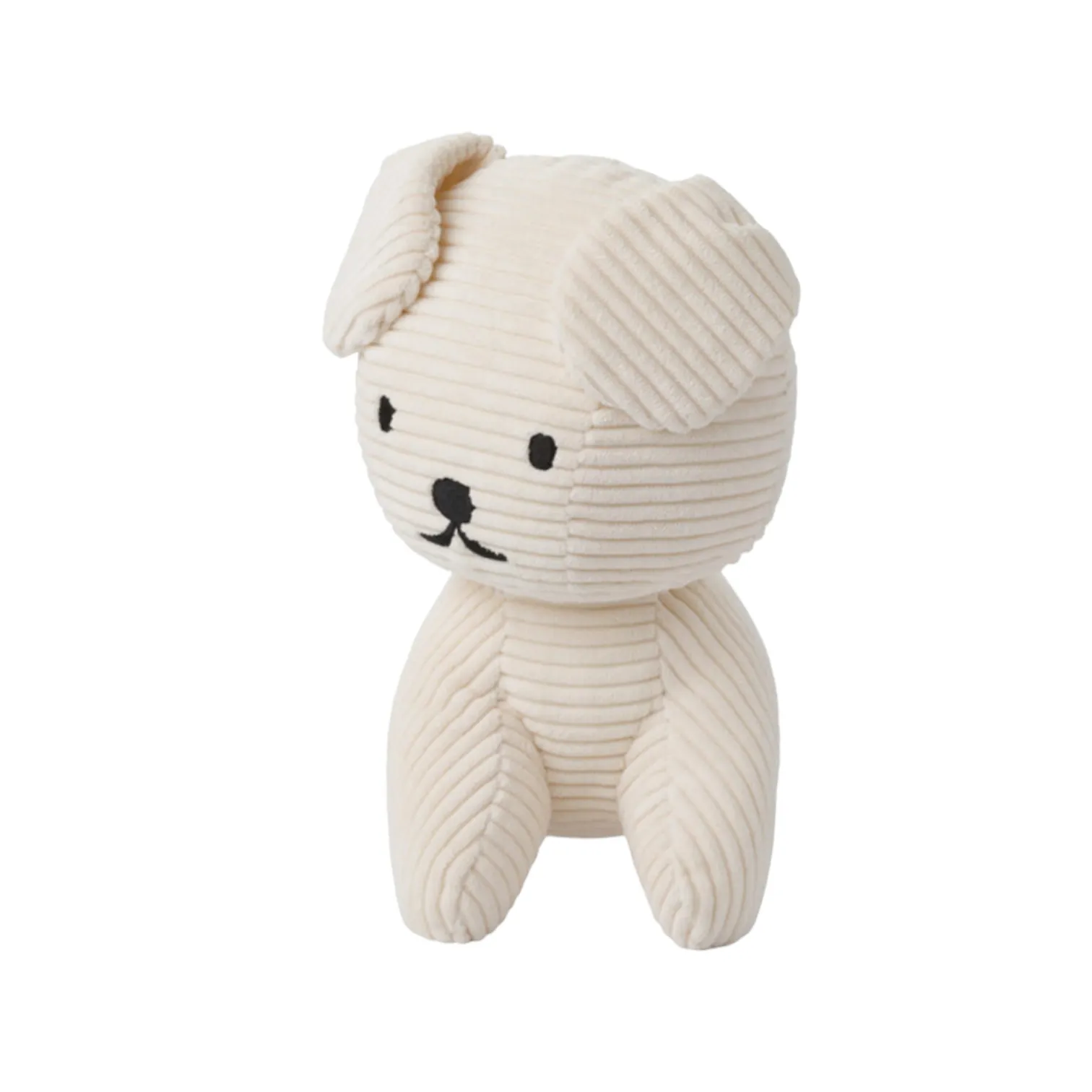 Peluche in velluto a coste panna per neonati e bambini