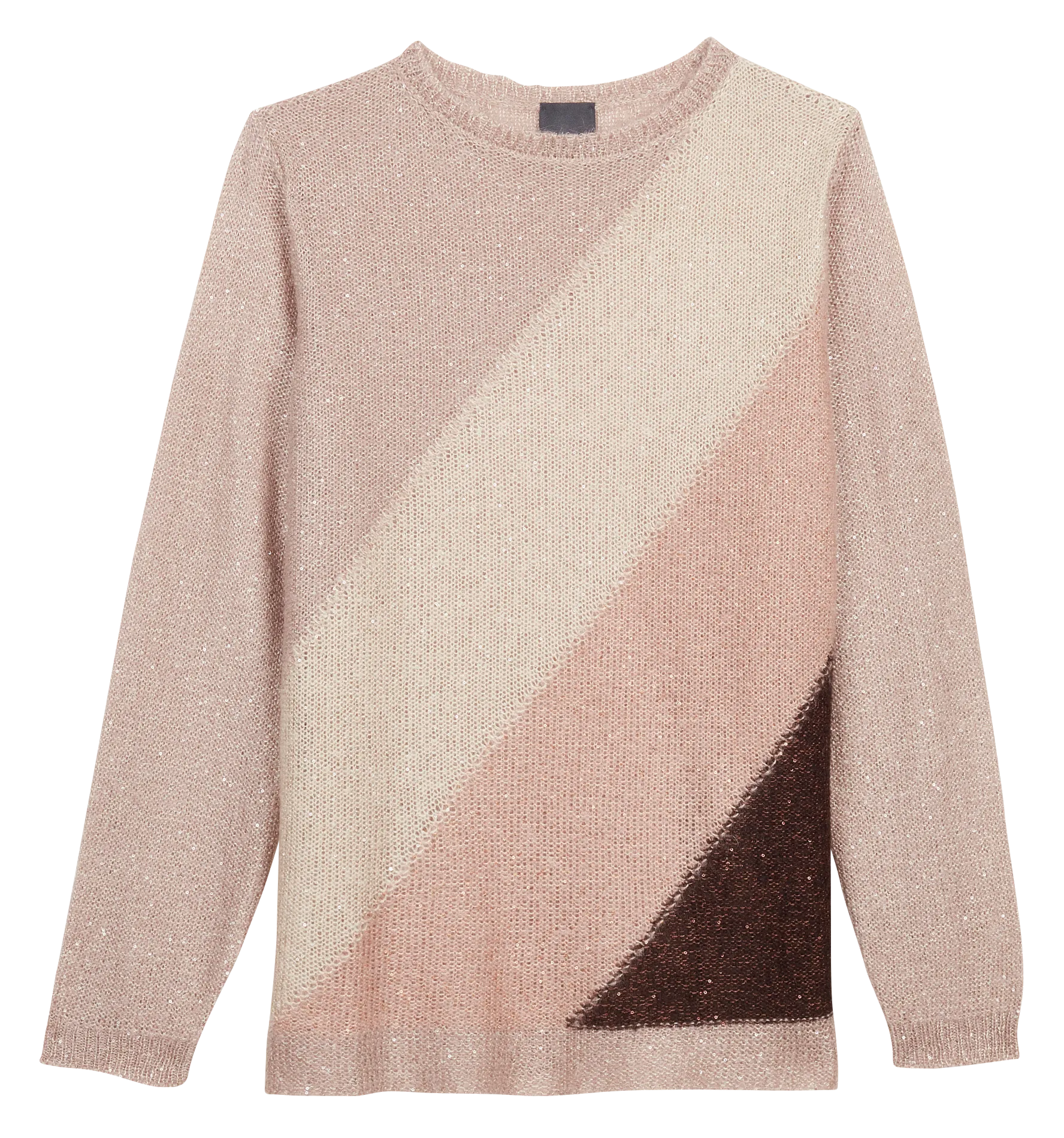  PERSONA by Marina Rinaldi   ATENA - Maglione in maglia con collo a barchetta | Rosa