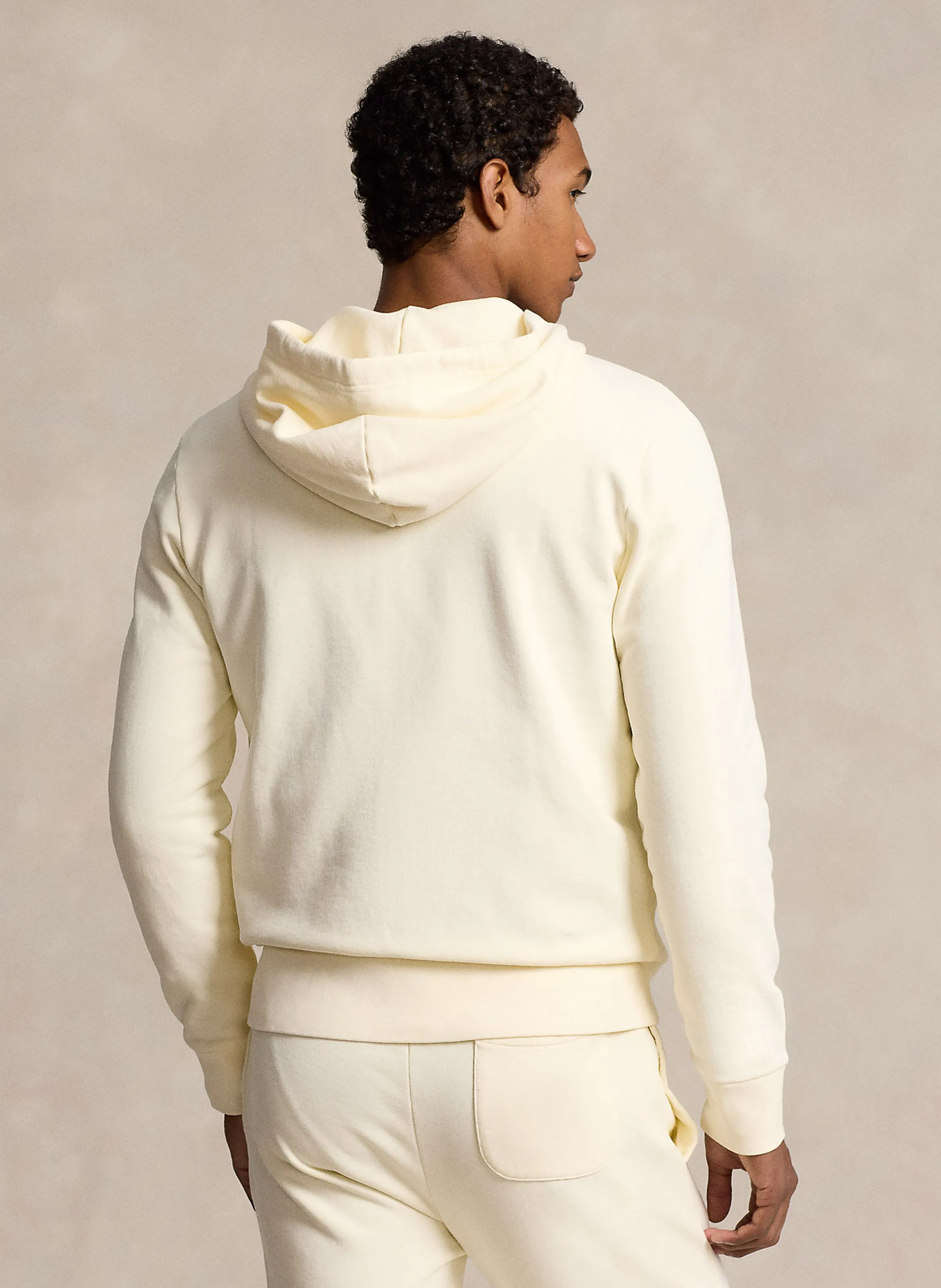  POLO RALPH LAUREN   Felpa in cotone con cappuccio e zip | Beige