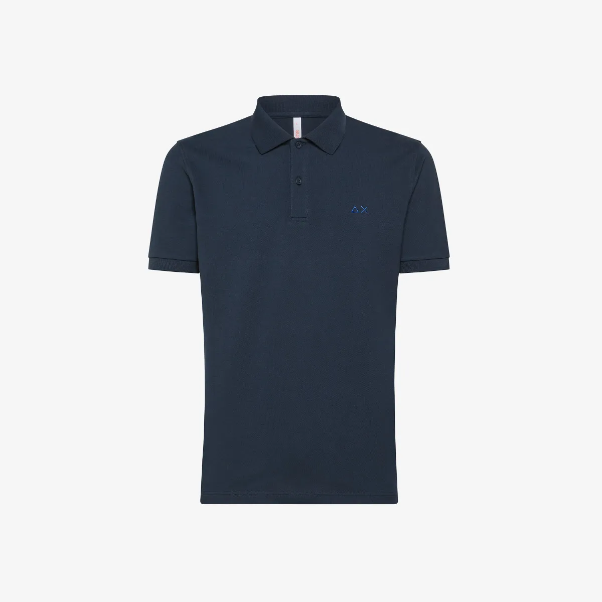 POLO UNDER COLLAR PRINT S/S NAVY BLUE