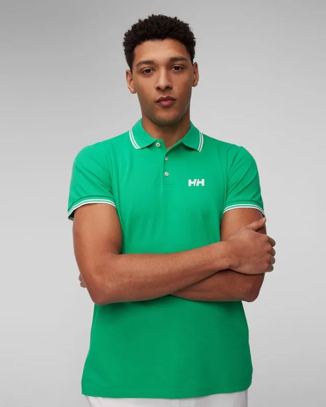 Polo verde da uomo Helly Hansen Genova Polo