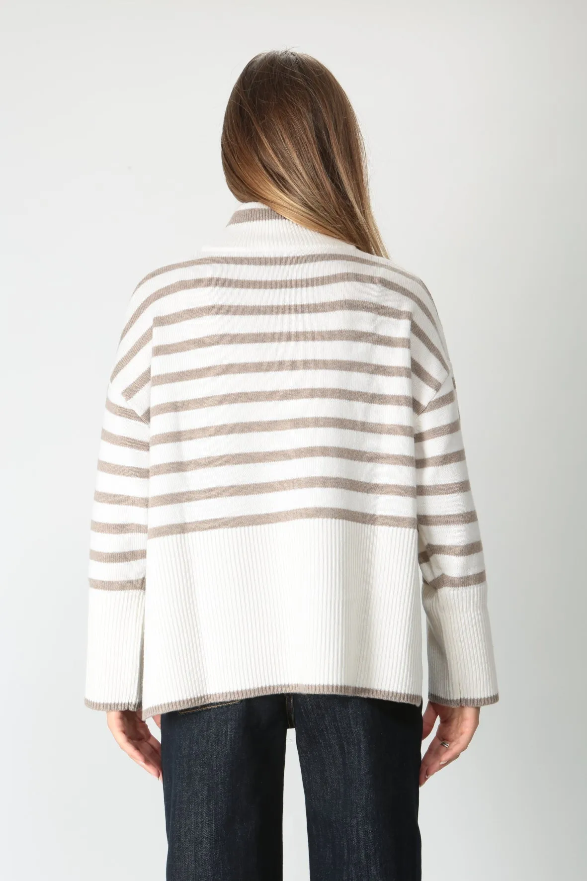 Purotatto Maglia dolcevita in lana e cachemire FW240622231