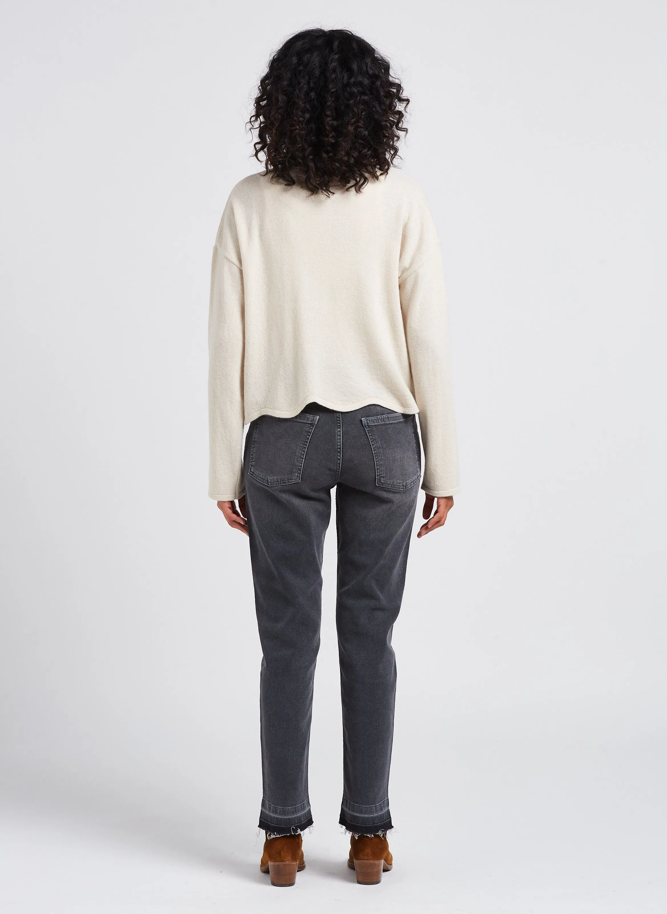  RITA ROW   JESSE - Dolcevita dritto in filato misto | Beige
