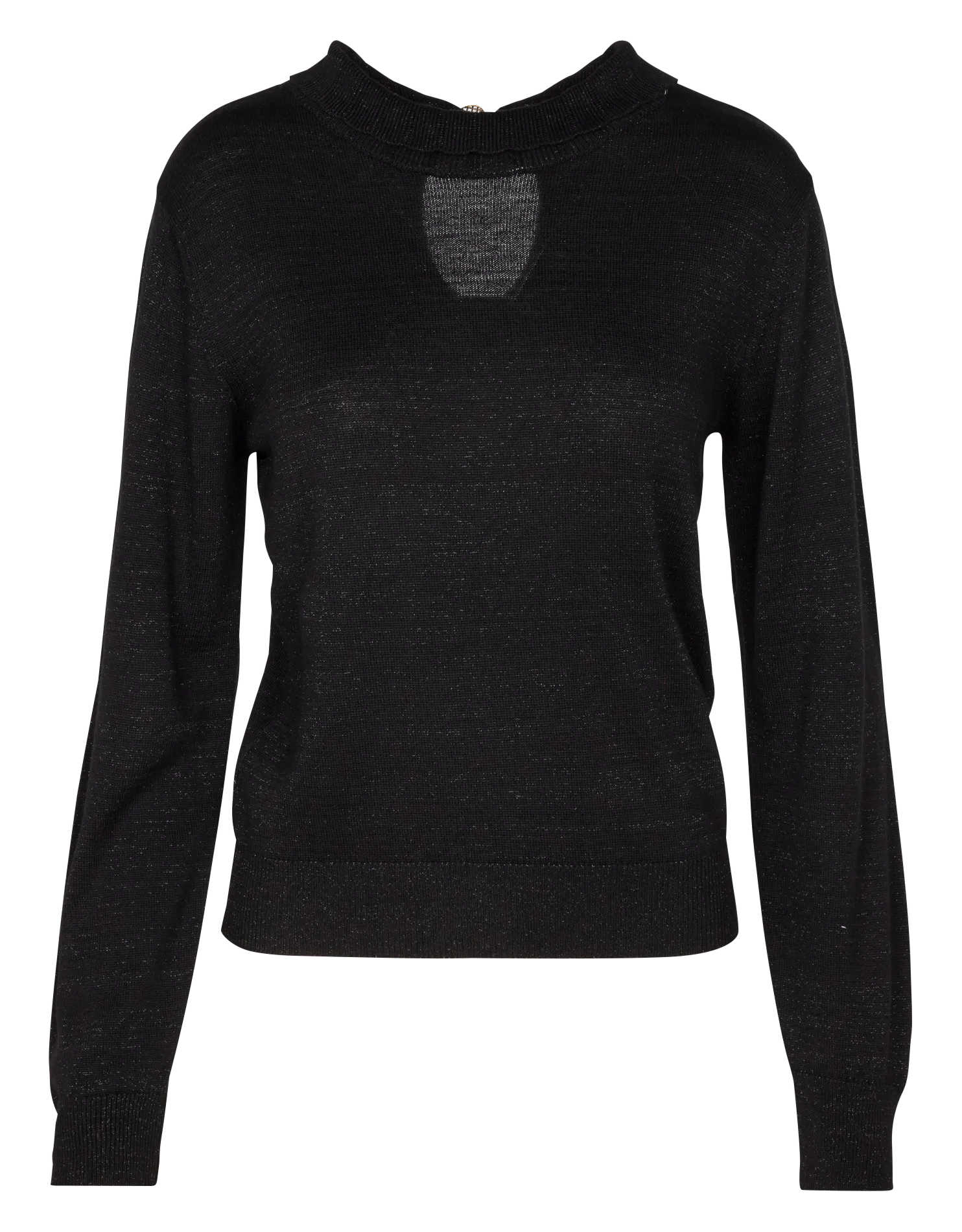  SESSUN   GRETA - Maglione con collo con apertura a goccia | Nero