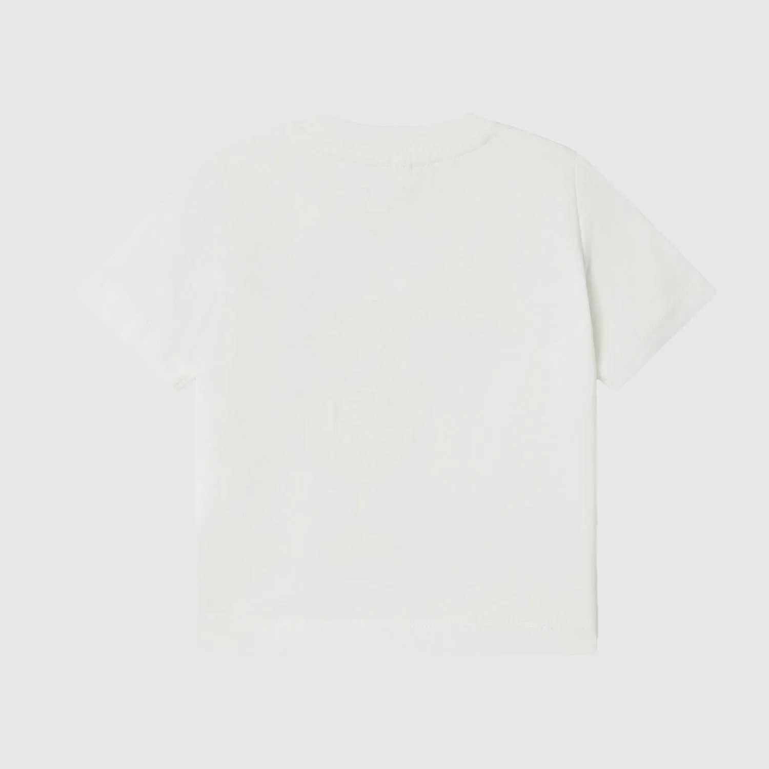 T-Shirt Neonata Bianca Con Stampa Giocosa