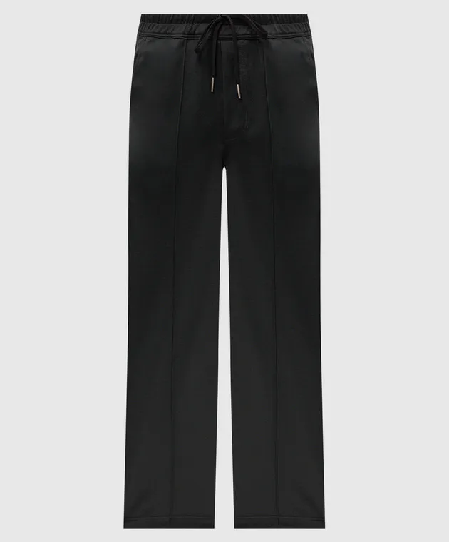 Tom Ford Pantaloni della tuta neri con incisione del logo JAL016JMN001S23
