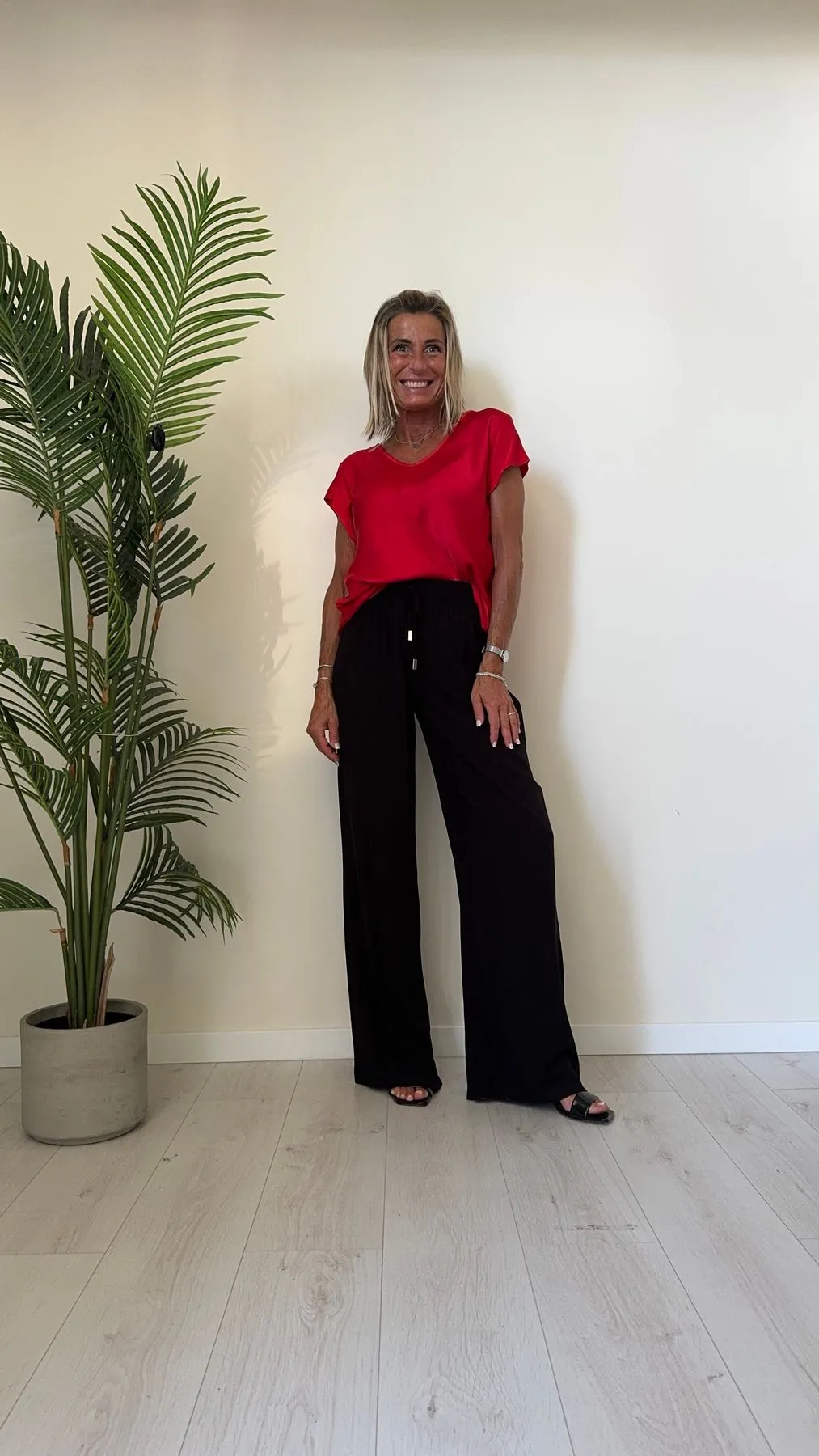 VENTISEI - 21.1871P19 - BLUSA VISCOSA 100% DOPPIO SCOLLO A V STONDATO